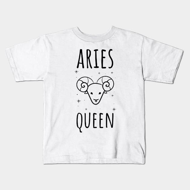 Aries Queen Kids T-Shirt by juinwonderland 41